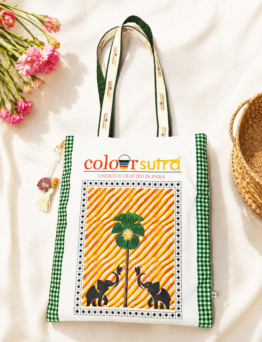 PINE CRUST- white tote bag