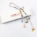Tatva Handmade Layered Grey Cord Necklace