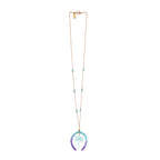 Palm Handmade Horseshoe Pendant  Necklace