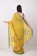 PRAKRITI   Mustard Yellow saree