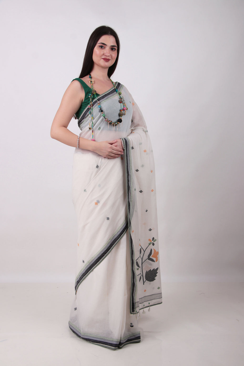 AVANI- off white Saree