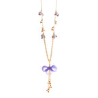 Willow Sculptural  Orchid Resin Pendant necklace