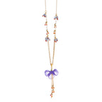Willow Sculptural  Orchid Resin Pendant necklace