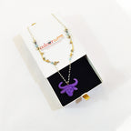Sculptural Resin Bull Skull Pendant Necklace | Artisanal Whimsical Statement Accessory