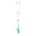 Rhythm Sculptural Resin Elephant Pendant necklace