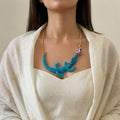 Austin Sculptural Resin Crocodile statement jewellery