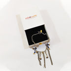 Dhriti  glass Beads with Seahorse Charm and Waterfall Fringe Necklace