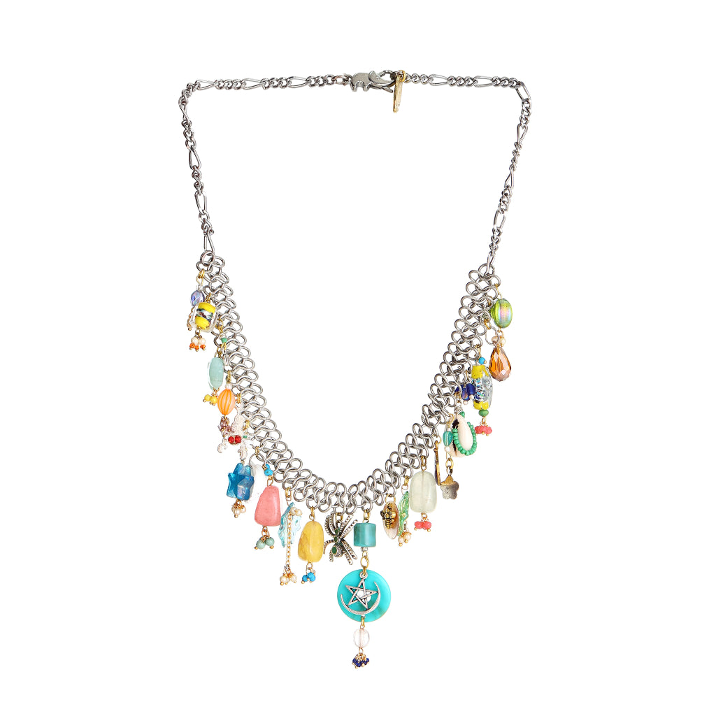 Navya  Charms Statement Necklace