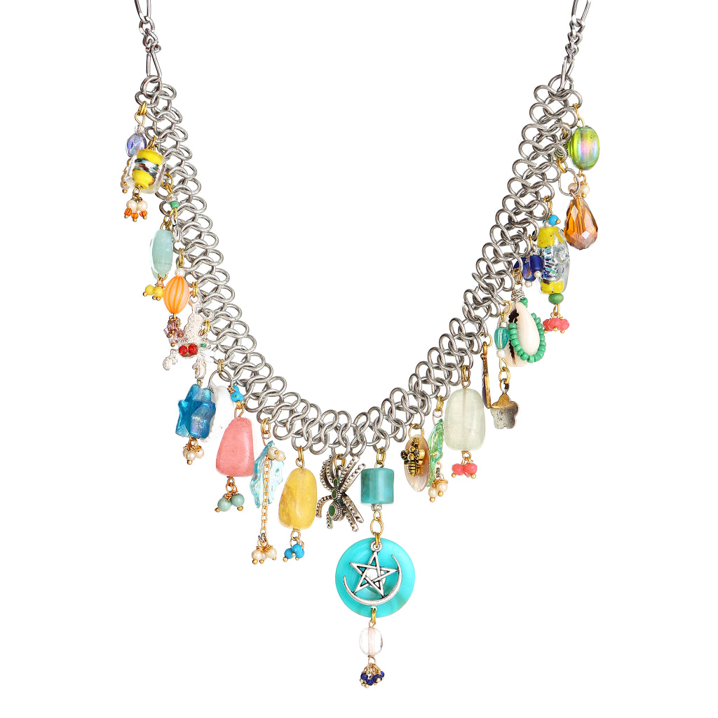 Navya  Charms Statement Necklace
