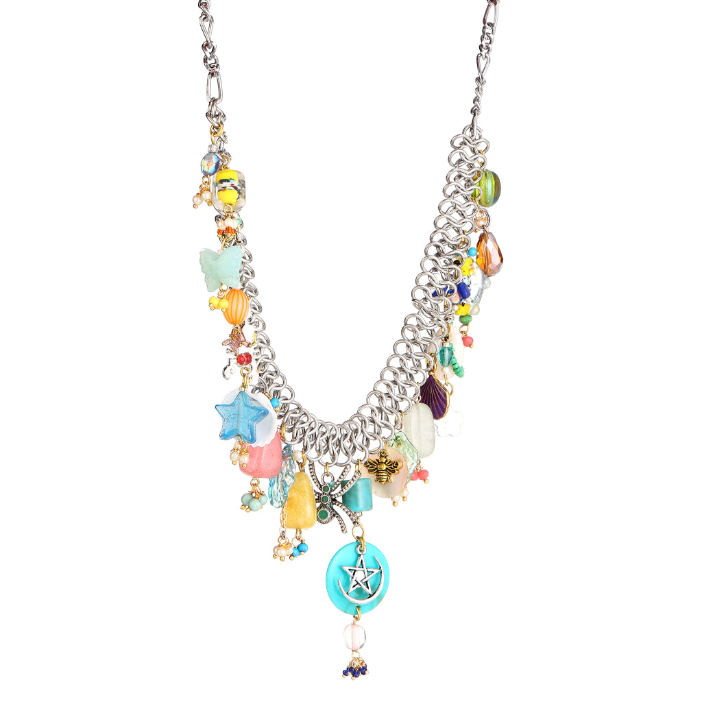 Navya  Charms Statement Necklace