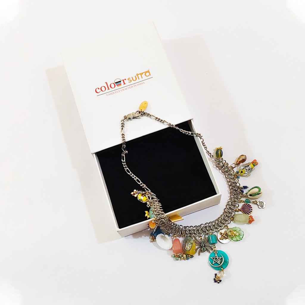 Navya  Charms Statement Necklace