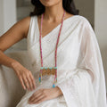 Kala Laser-Cut Wood Filigree Necklace