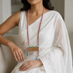 Kala Laser-Cut Wood Filigree Necklace