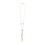 Bud Handmade  Seed Pearl Tassel Necklace