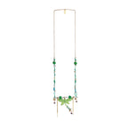 Icon Sculptural Green Dragonfly & Branch Pendant necklace