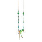 Icon Sculptural Green Dragonfly & Branch Pendant necklace