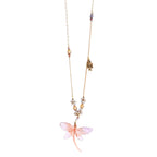 Helix Sculptural Resin Dragonfly Pendant necklace