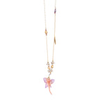 Helix Sculptural Resin Dragonfly Pendant necklace