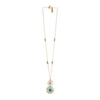 Tara  Resin Medallion Pendant necklace