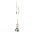 Tara  Resin Medallion Pendant necklace