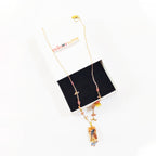 Pink Raspberry Beaded Statement Necklace | Artisanal Romantic Nature-Inspired Accessory