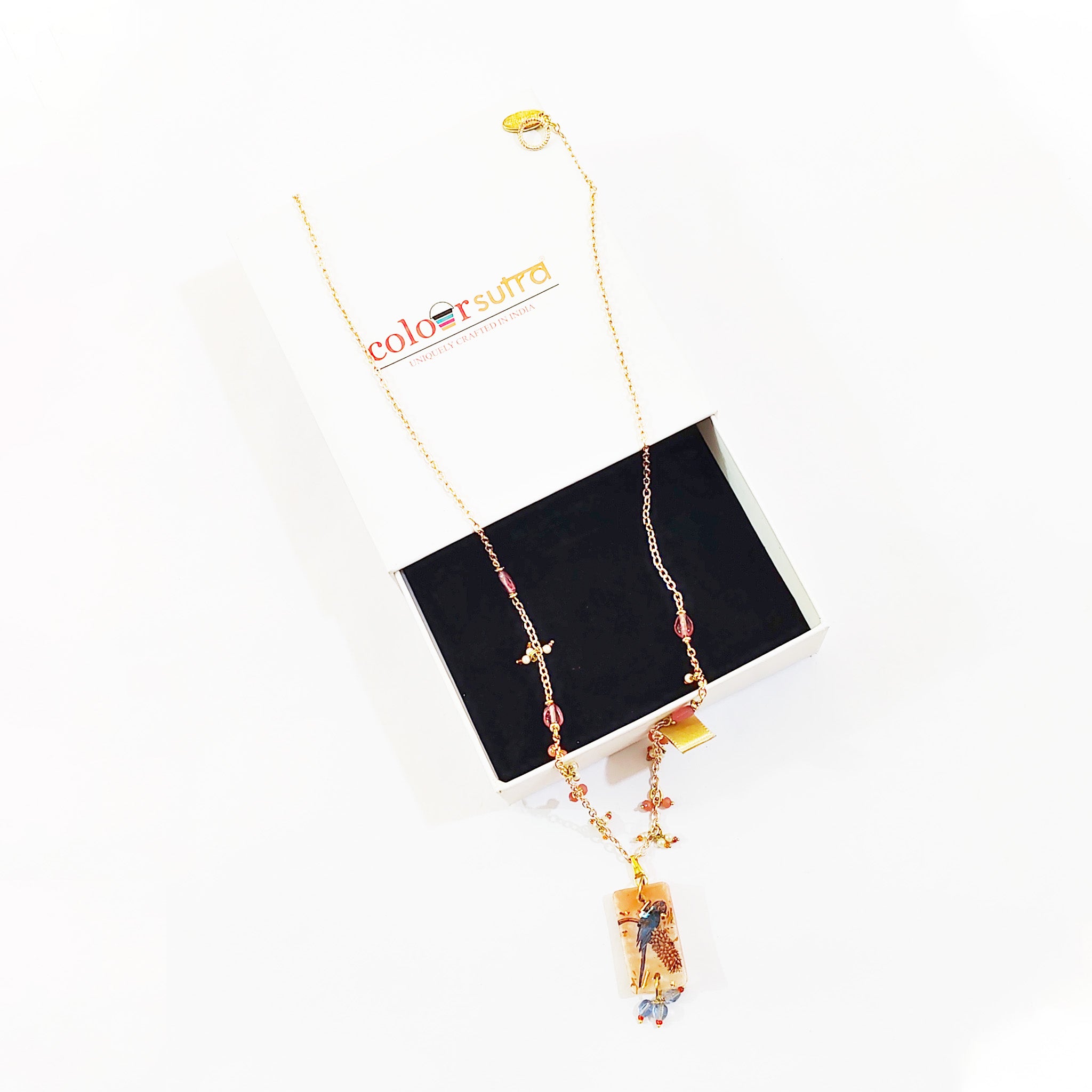Pink Raspberry Beaded Statement Necklace | Artisanal Romantic Nature-Inspired Accessory