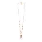Neel Bird & Floral Resin Pendant  necklace