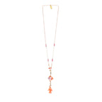 Raspberry Pink Beaded Jewelry | Artisanal Nature-Inspired Statement Accessory