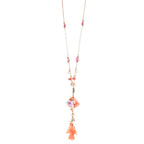 Raspberry Pink Beaded Jewelry | Artisanal Nature-Inspired Statement Accessory