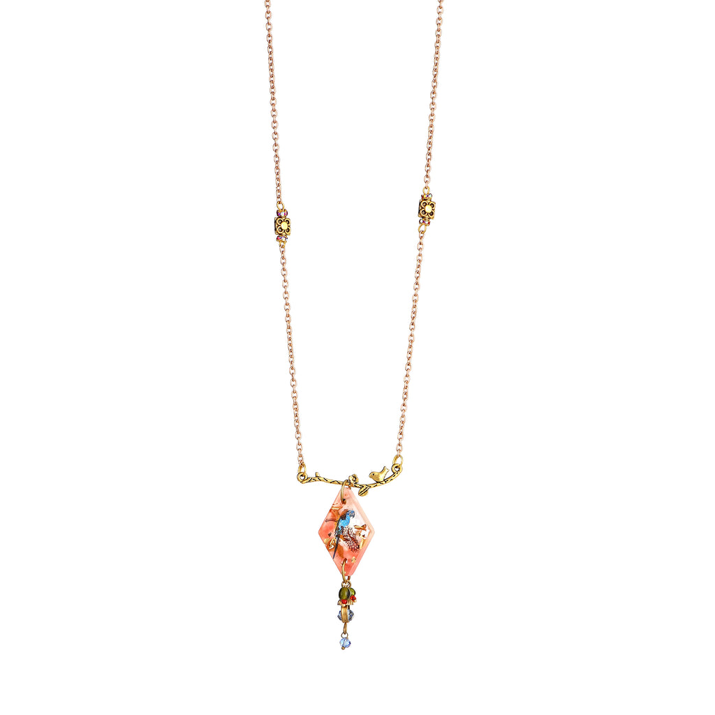 Pink Floral Statement Jewelry | Artisanal Nature-Inspired Romantic Accessory