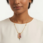 Pink Floral Statement Jewelry | Artisanal Nature-Inspired Romantic Accessory