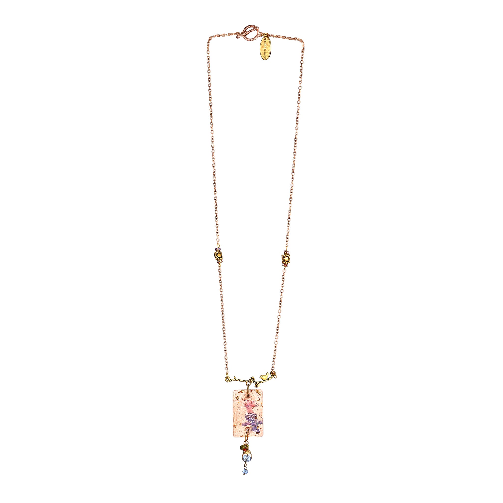 Pink Floral Statement Jewelry | Artisanal Nature-Inspired Romantic Accessory