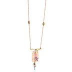 Pink Floral Statement Jewelry | Artisanal Nature-Inspired Romantic Accessory