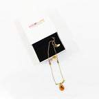 Moonbird Botanical Resin Teardrop & Bird on Branch pendant necklace