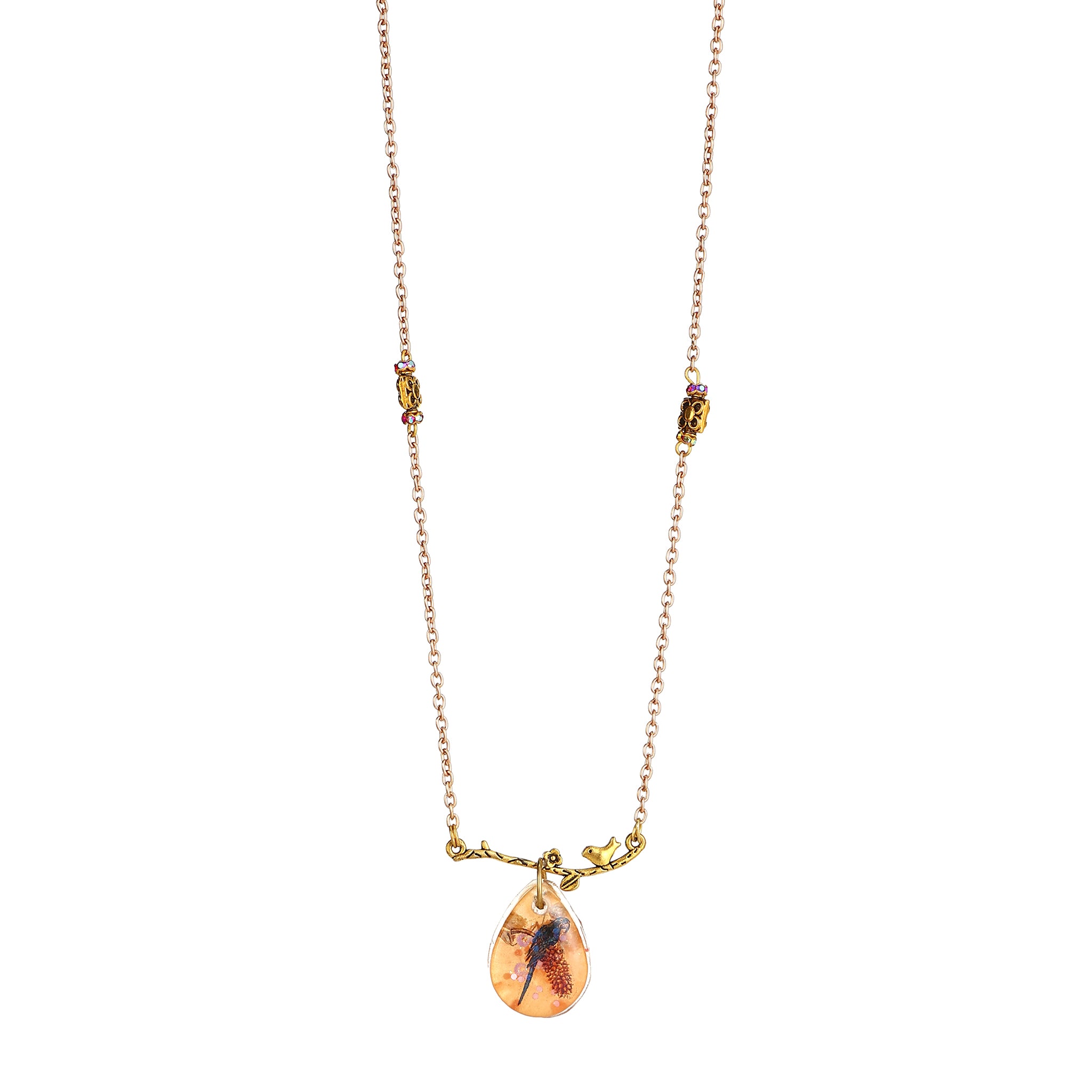Pink Floral Statement Jewelry | Artisanal Nature-Inspired Romantic Accessory