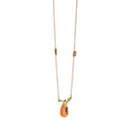 Moonbird Botanical Resin Teardrop & Bird on Branch pendant necklace
