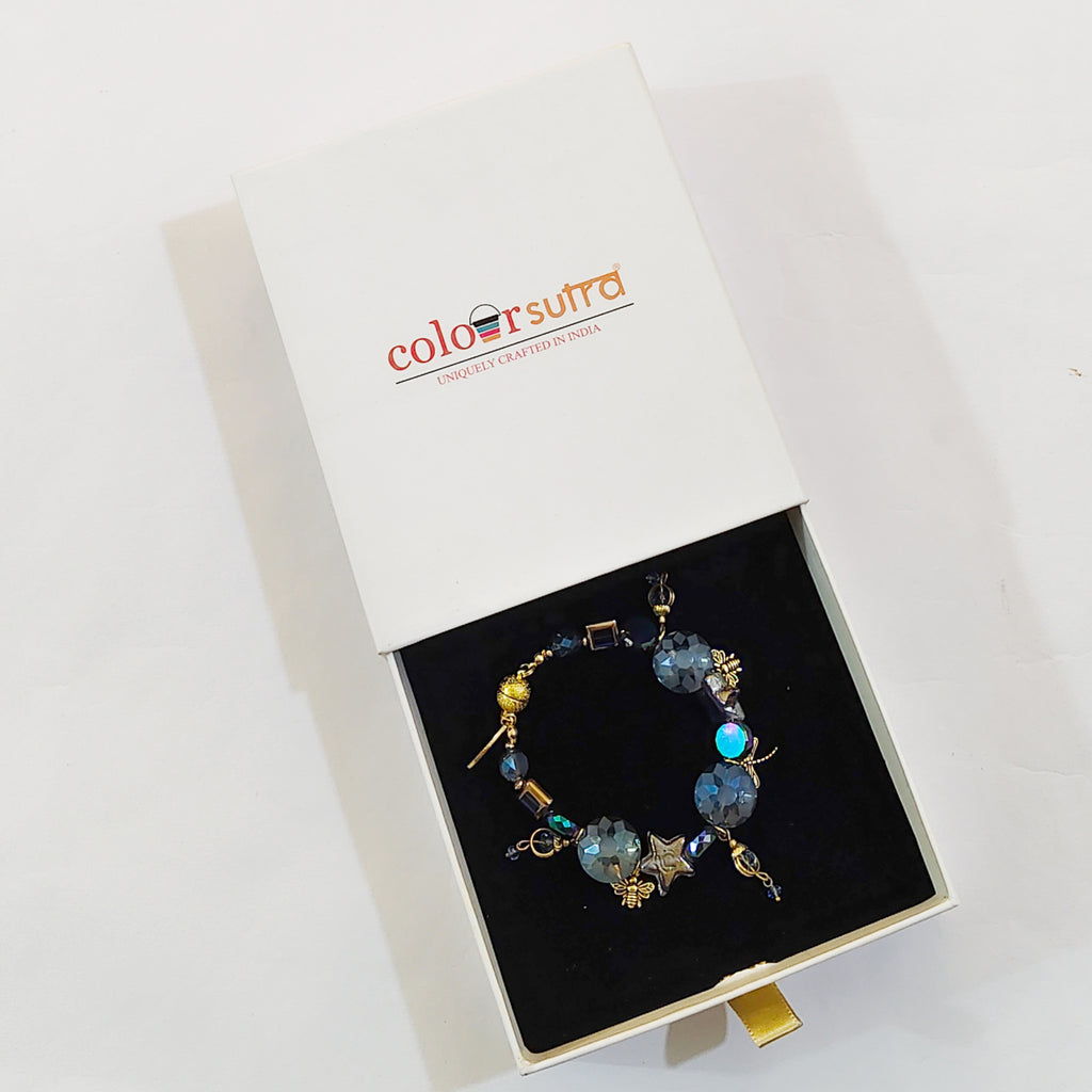 Amani Faceted Aurora Borealis Crystal & Star Beads
