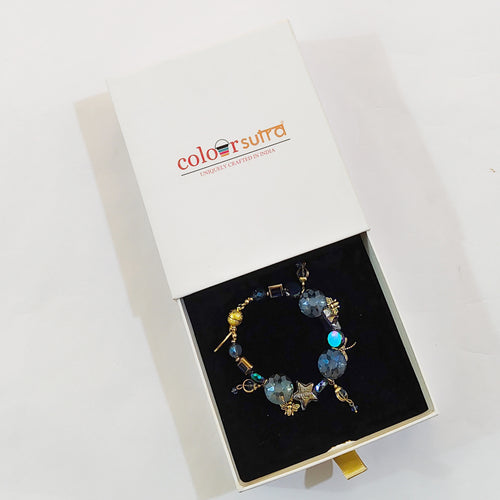 Amani Faceted Aurora Borealis Crystal & Star Beads