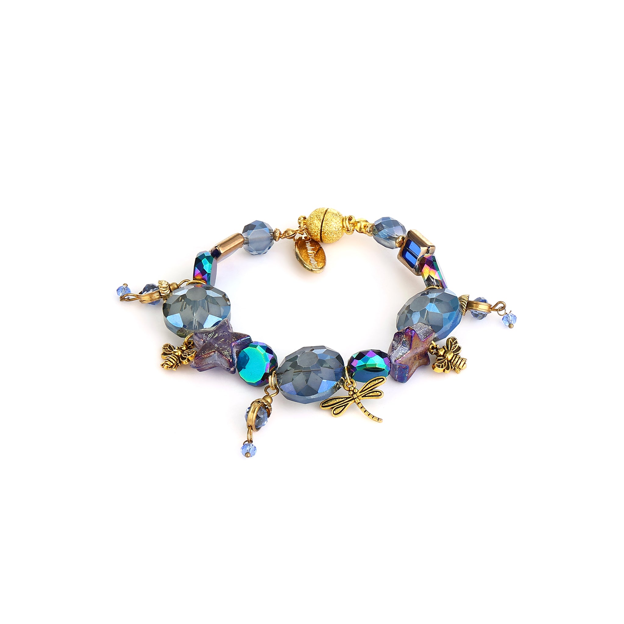 Amani Faceted Aurora Borealis Crystal & Star Beads