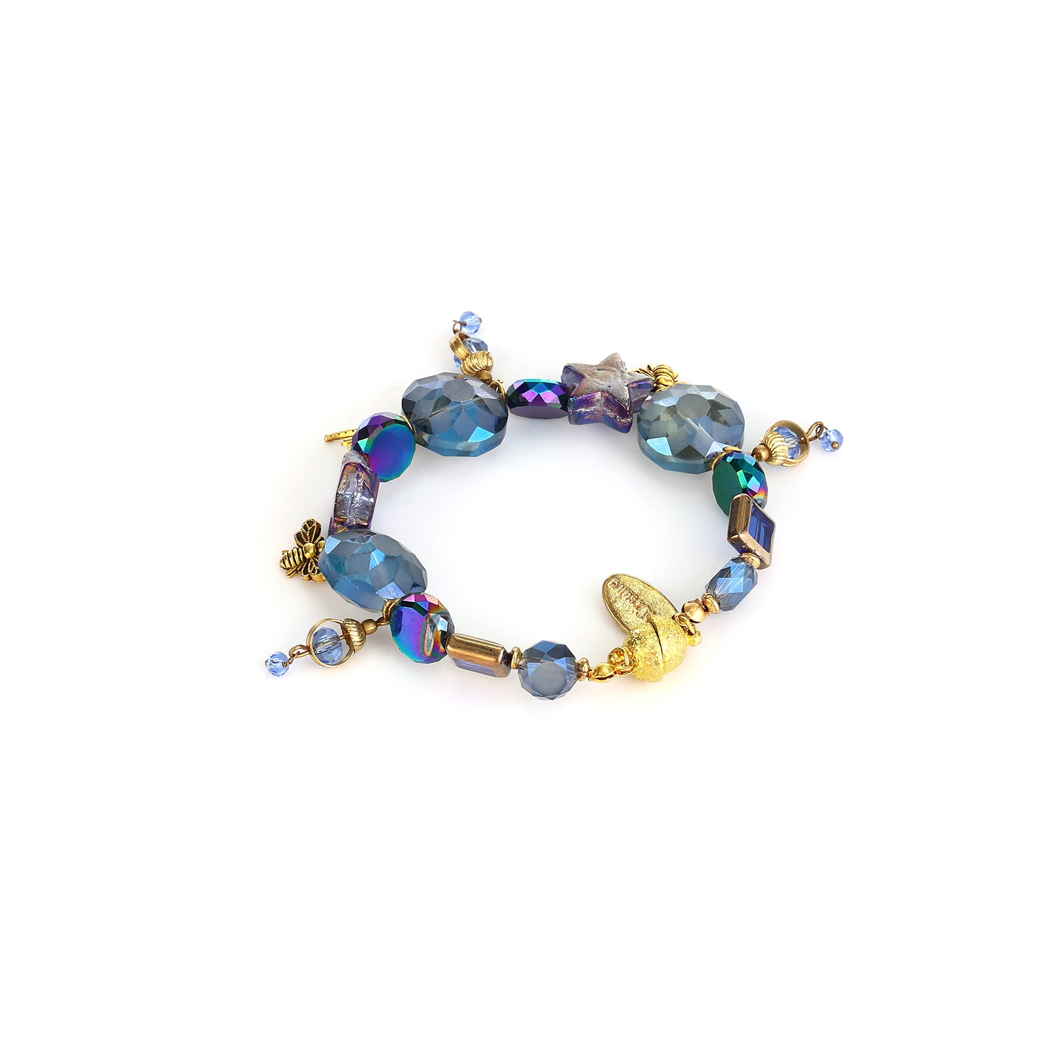 Amani Faceted Aurora Borealis Crystal & Star Beads