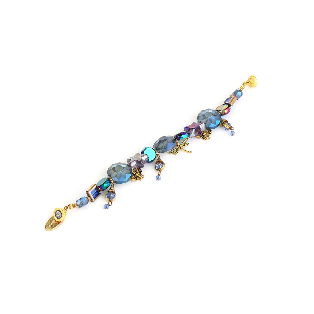 Amani Faceted Aurora Borealis Crystal & Star Beads