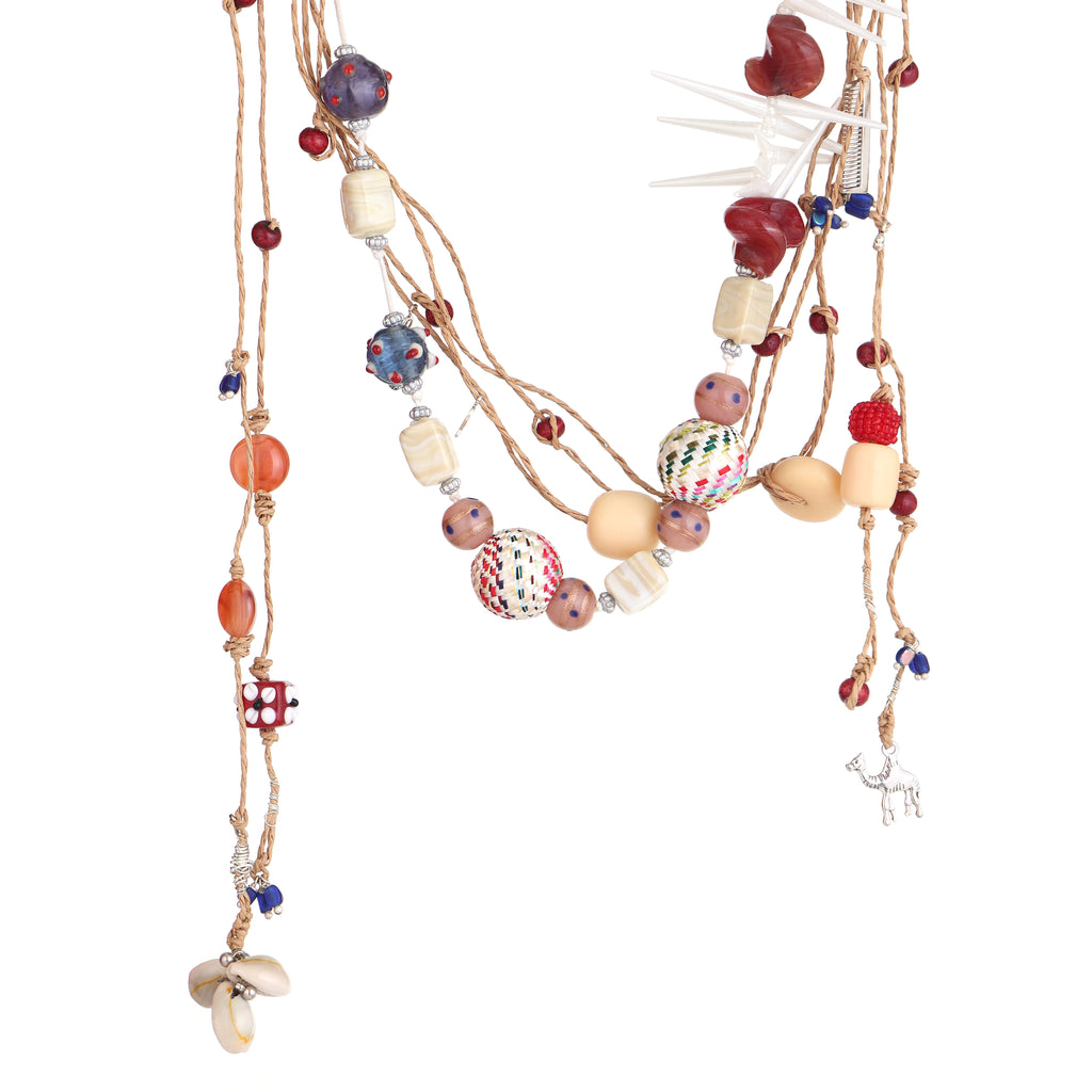Wilt multi-strand Raffia Cord Necklace