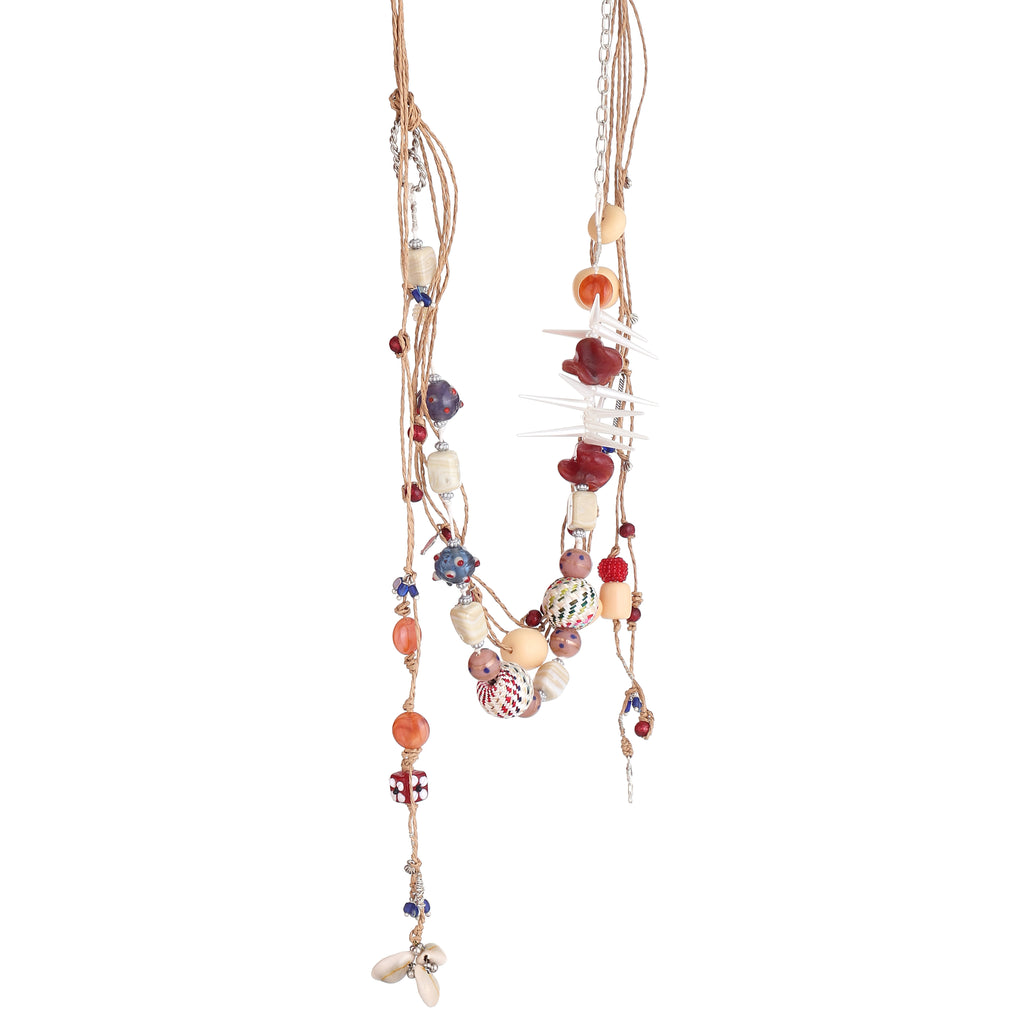 Wilt multi-strand Raffia Cord Necklace
