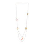 Hazel Handmade  Pearl Chain and Fish Layered Necklace