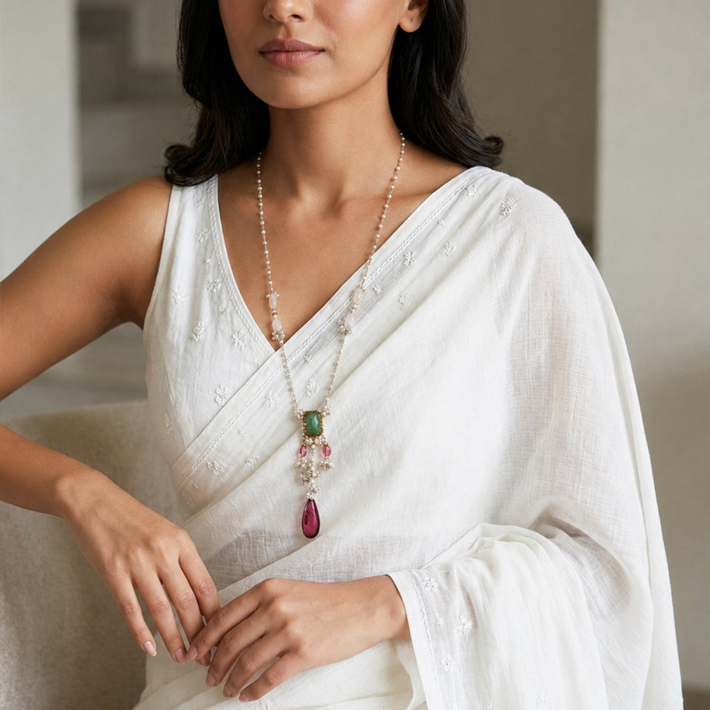 JUNE handmade Seed Pearl Necklace