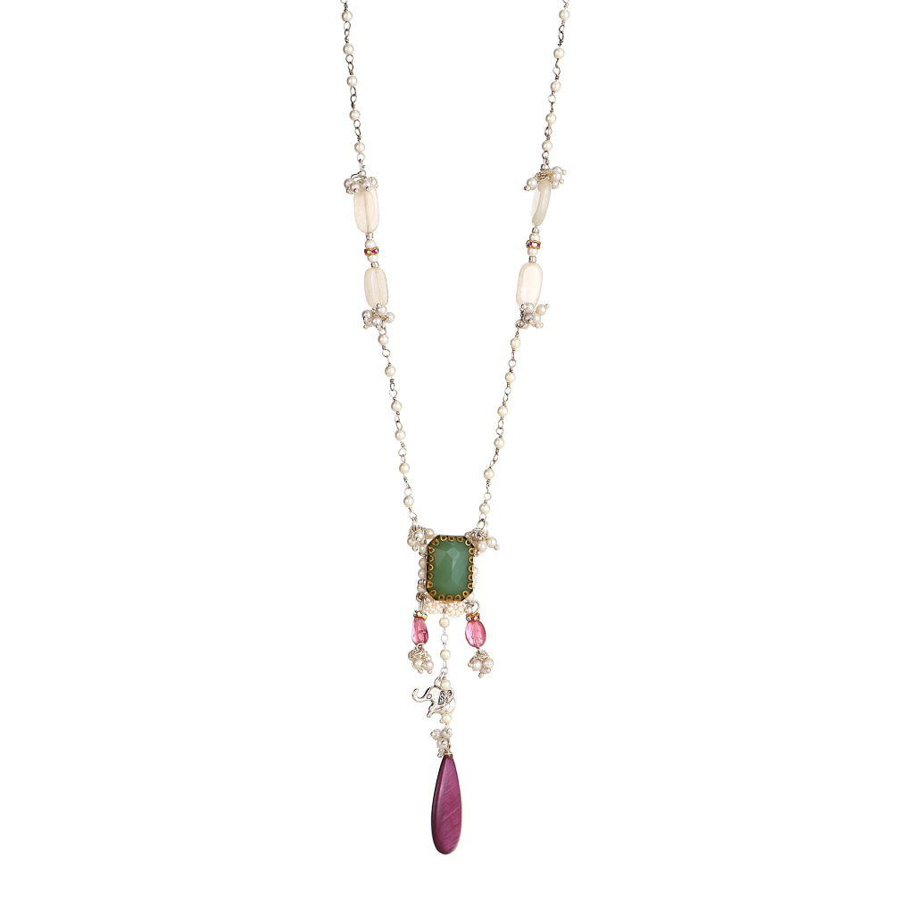 JUNE handmade Seed Pearl Necklace