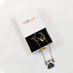 Lavender Striped Bar Detail | Artisanal Nature-Inspired handmade Jewelry