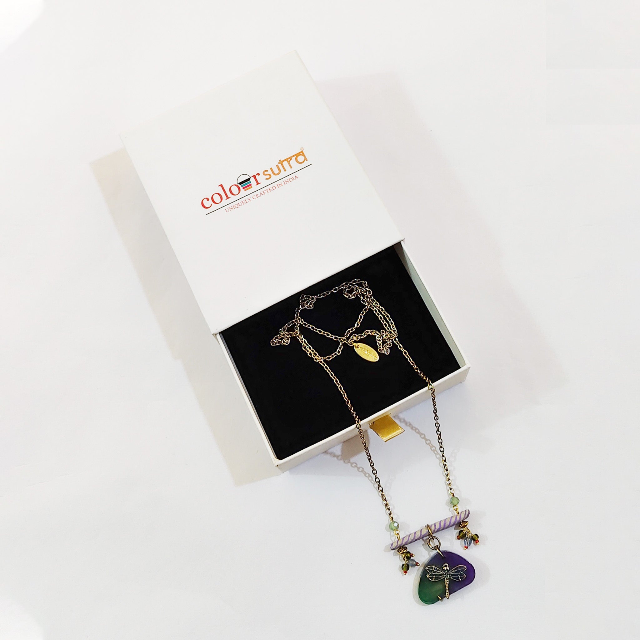 Lavender Striped Bar Detail | Artisanal Nature-Inspired handmade Jewelry
