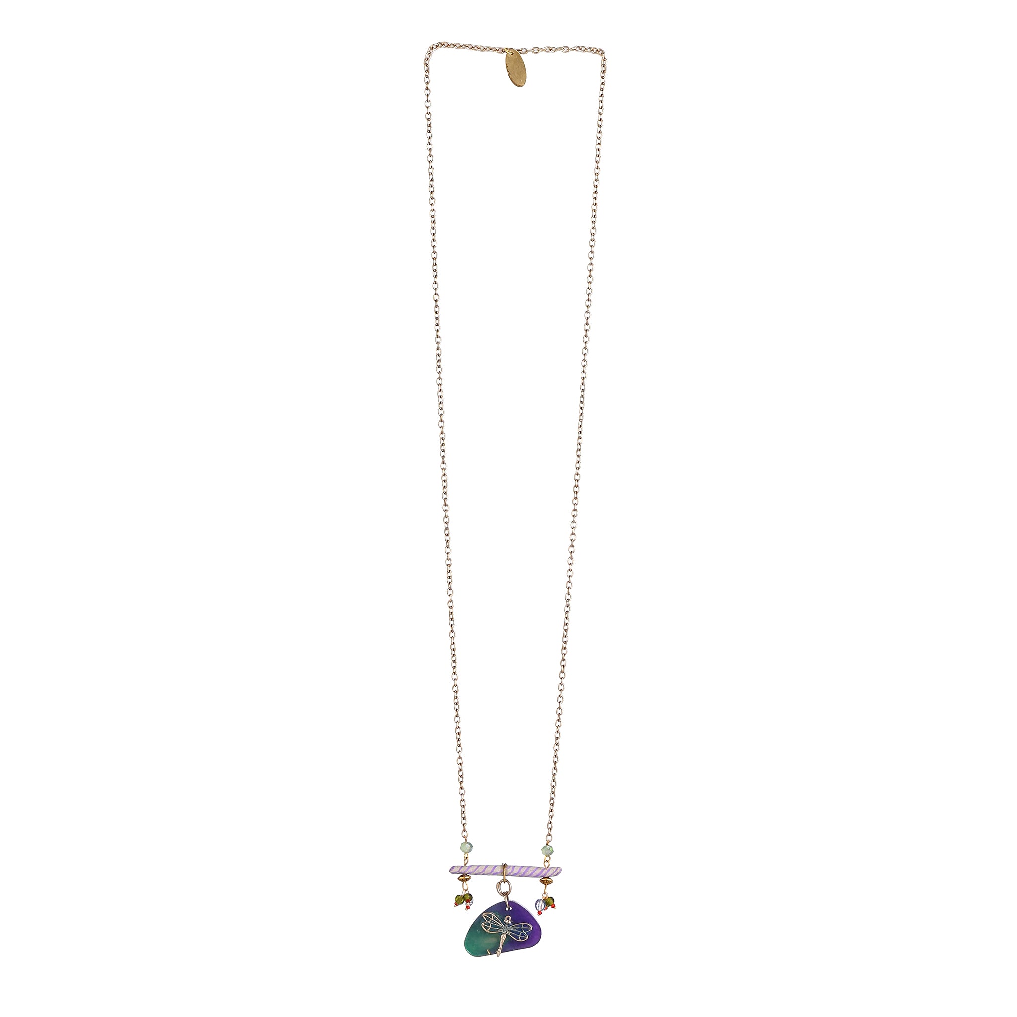 Lavender Striped Bar Detail | Artisanal Nature-Inspired handmade Jewelry