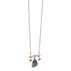Lavender Striped Bar Detail | Artisanal Nature-Inspired handmade Jewelry